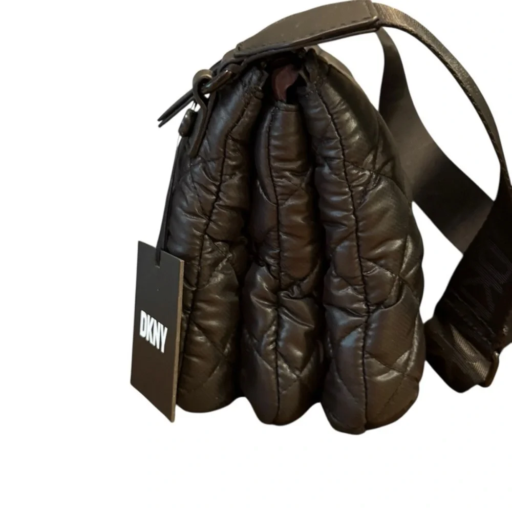 DKNY‎ Maya Metallic Black Quilted Bag